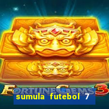 sumula futebol 7 society excel